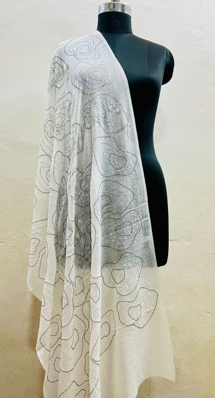 Luxury Pashmina Pure FW Stonework Jal Stole