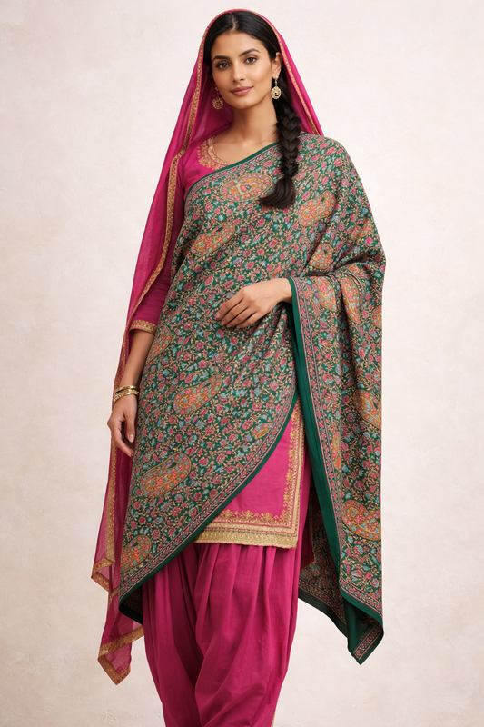 Ambi Noor™ – Limited Edition Sozni Jamawar Shawl