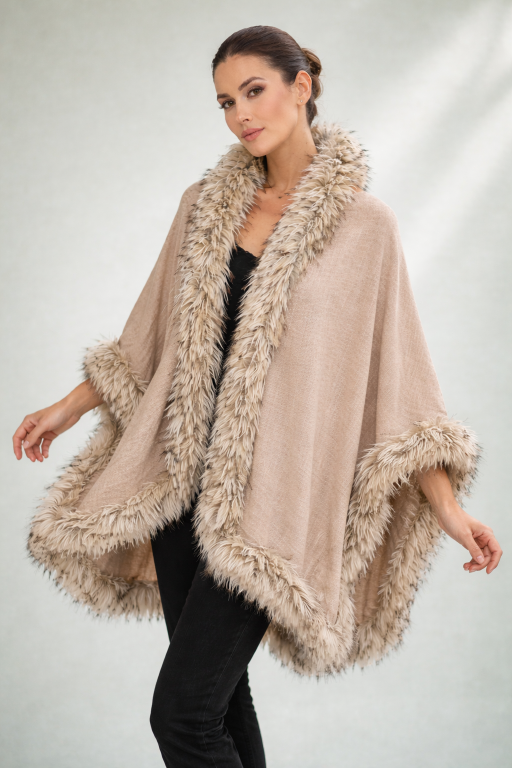 Premium Pashmina Blend Stole – Soft Beige
