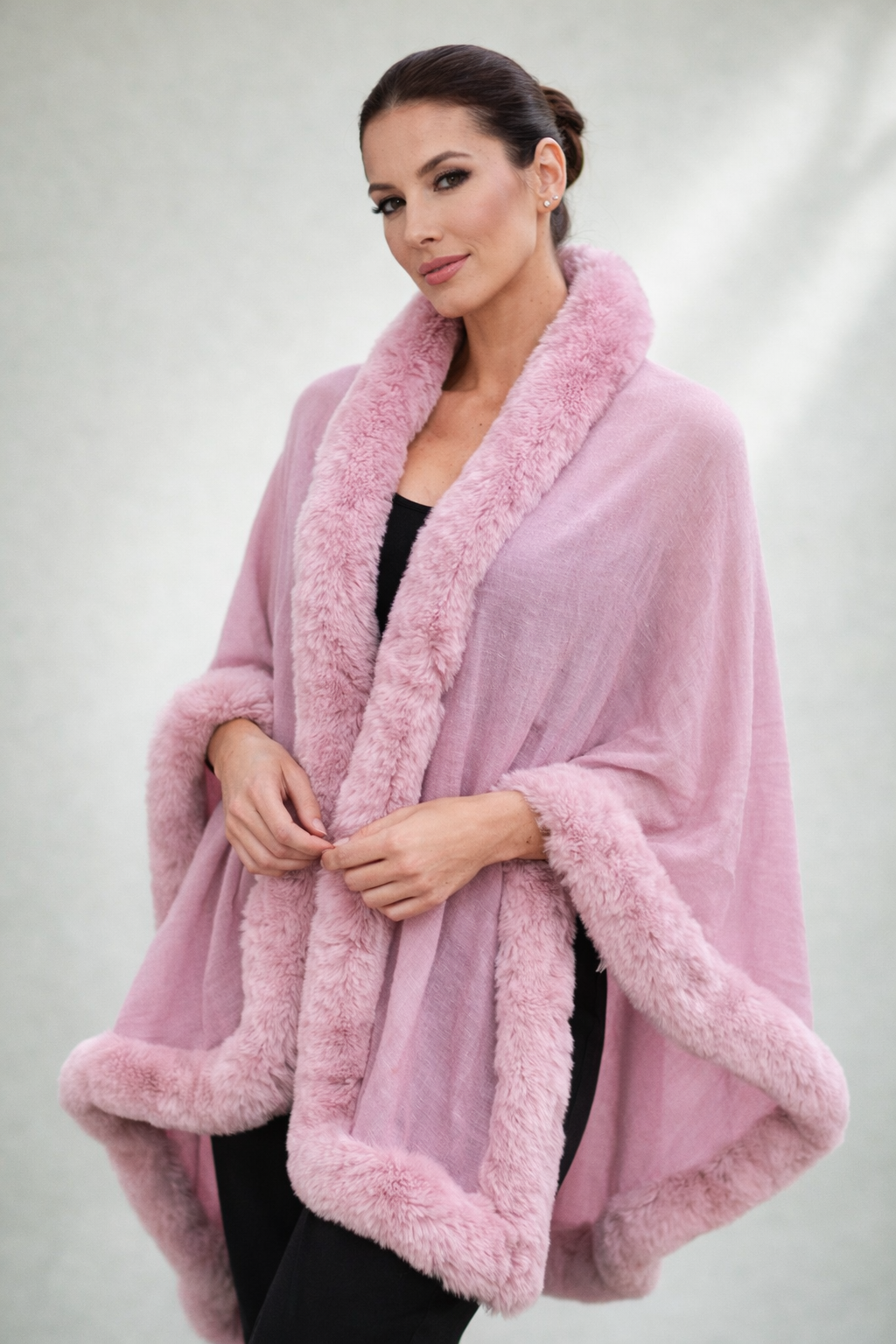 Premium Pashmina Blend Stole – Blush Pink