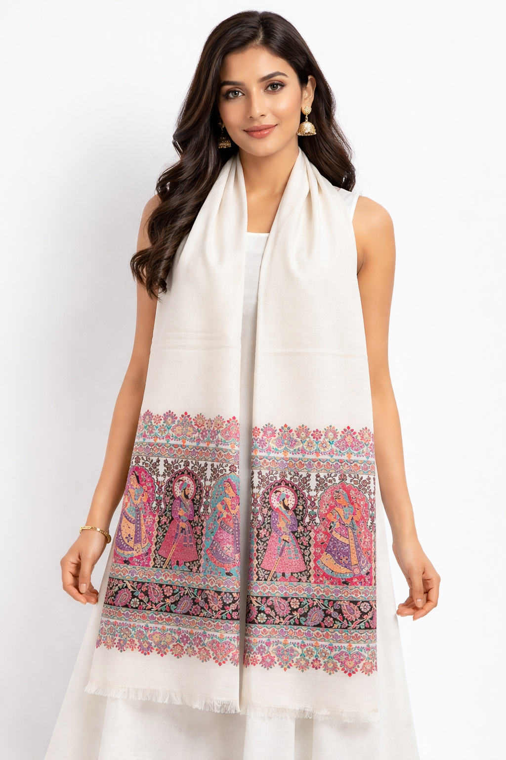 The Royal Guard: Pashmina Kani Palla Stole