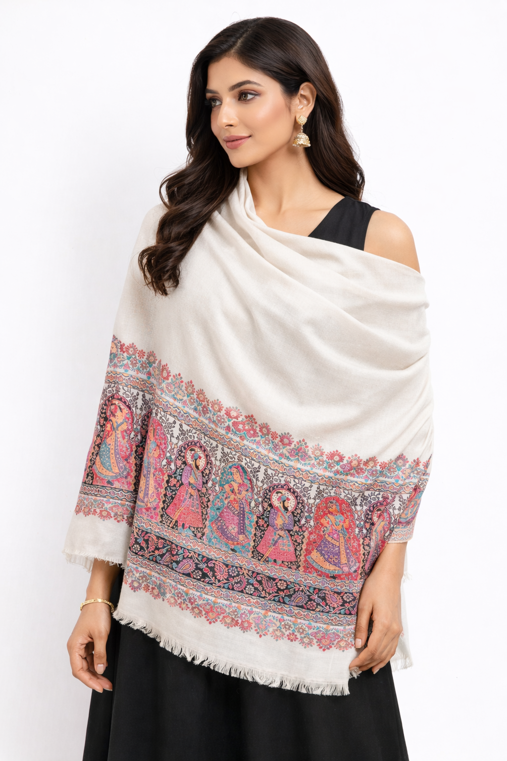 The Royal Guard: Pashmina Kani Palla Stole