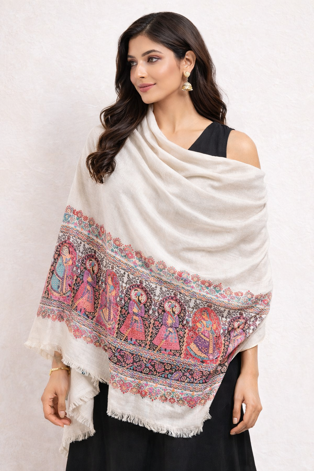 The Royal Guard: Pashmina Kani Palla Stole