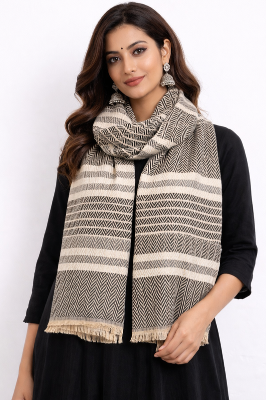 The Heritage Herringbone Stole
