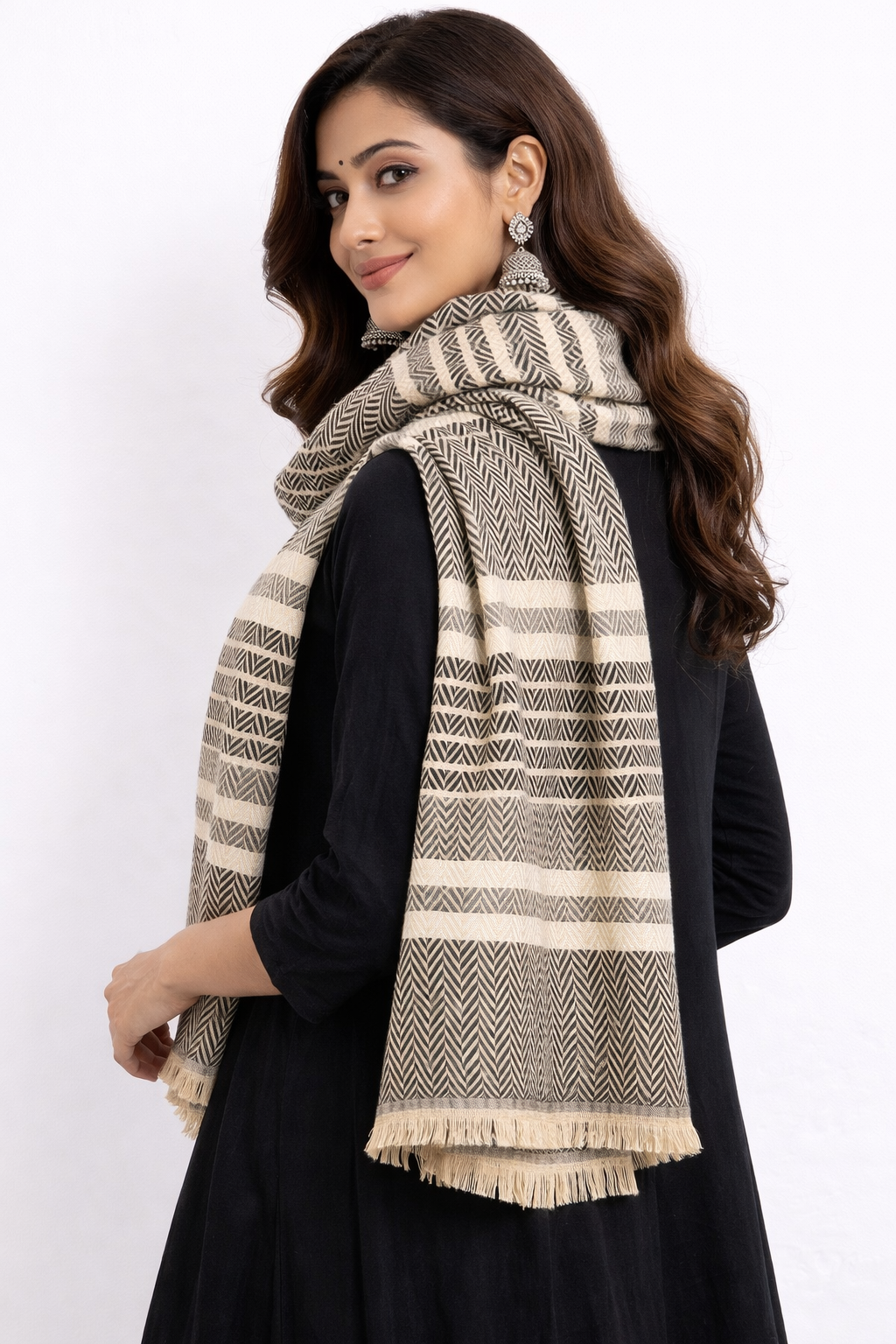 The Heritage Herringbone Stole