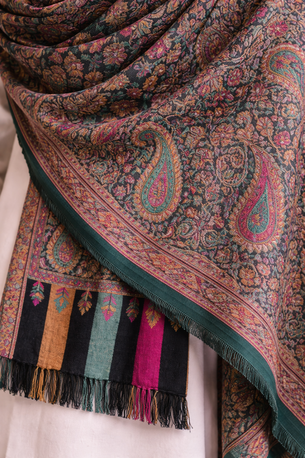 Zameer Noor™ – Pashmina Kani Gents Shawl