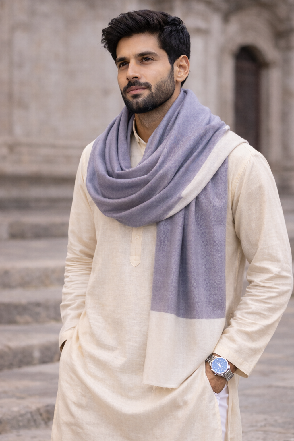 Heritage Pure Pashmina Gents Shawl – Royal FW Collection