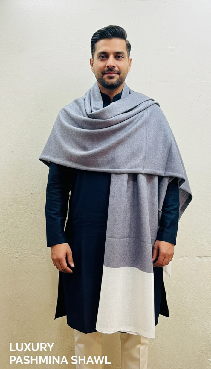 Heritage Pure Pashmina Gents Shawl – Royal FW Collection