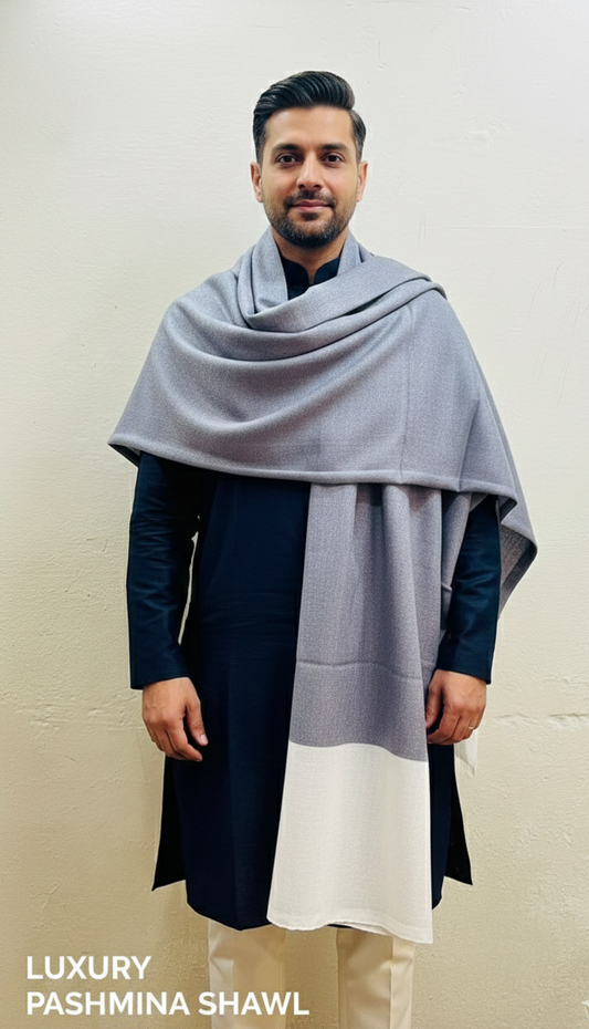 Heritage Pure Pashmina Gents Shawl – Royal FW Collection